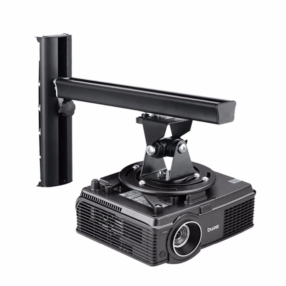 

suptek Black Universal Projector Ceiling Mount Bracket Fits Wall Height Adjustable for LCD/DLP Projectors PR04
