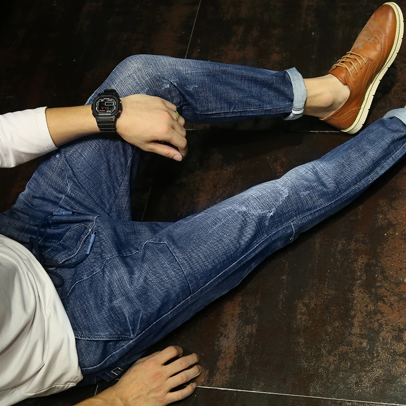 Zuolaiman 2017 мужские джинсы на осень и зиму хлопковые брендовая одежда свободные