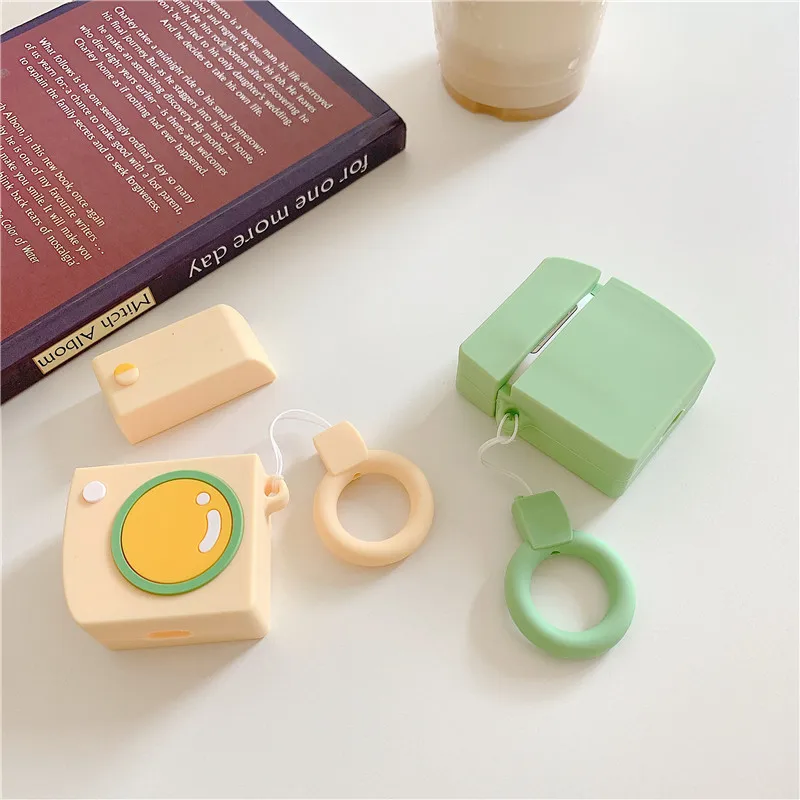 Милый корейский 3D Медведь камера беспроводные Bluetooth наушники силиконовый чехол