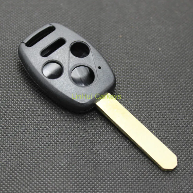 PINECONE для HONDA ACCORD FIT ODYSSEY CIVIC CRIDER CRV Корпус Ключа 3 + 1 кнопки необработанное Латунное