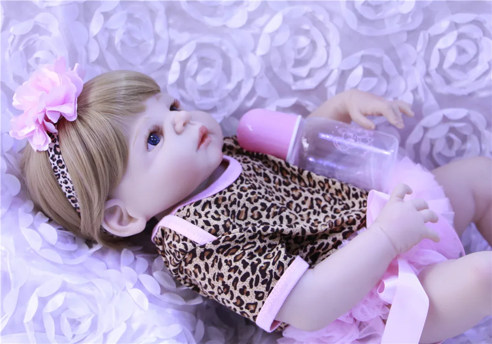 Кукла реборн силиконовая 55 см Реалистичная для девочек|baby girl doll toy|doll toysgirl toy |