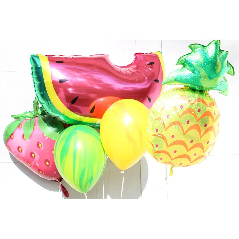 Новое поступление болоны в форме арбуза клубники с гелием ананас шалоны для дня
