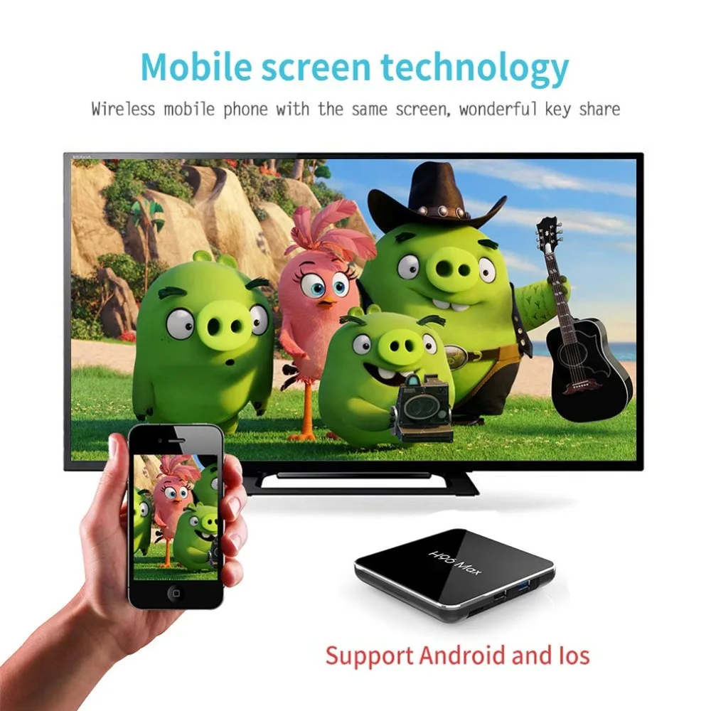 ТВ приставка H96 max X2 Android 8 1 4 Гб ОЗУ 32 ПЗУ четырехъядерный процессор Amlogic Поддержка