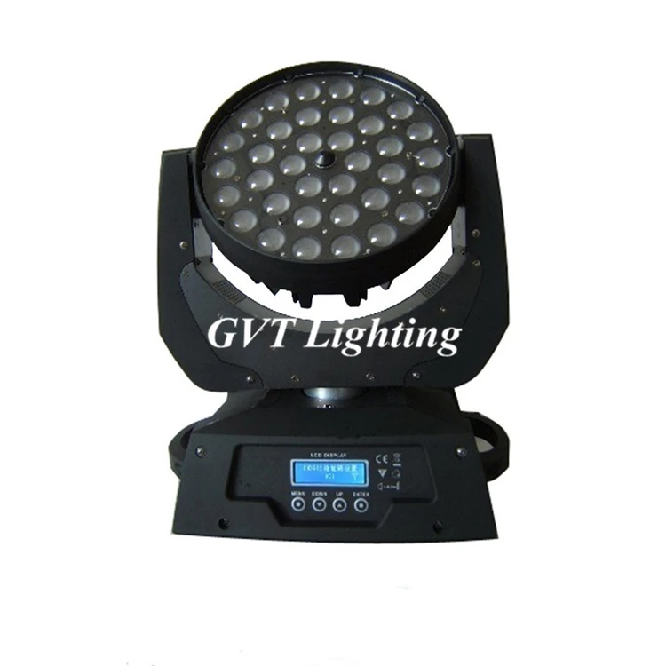 6 шт./лот 36*18 Вт Светодиодная Подвижная головка Zoom Light Wash RGBWA UV в 1 цветное Dj