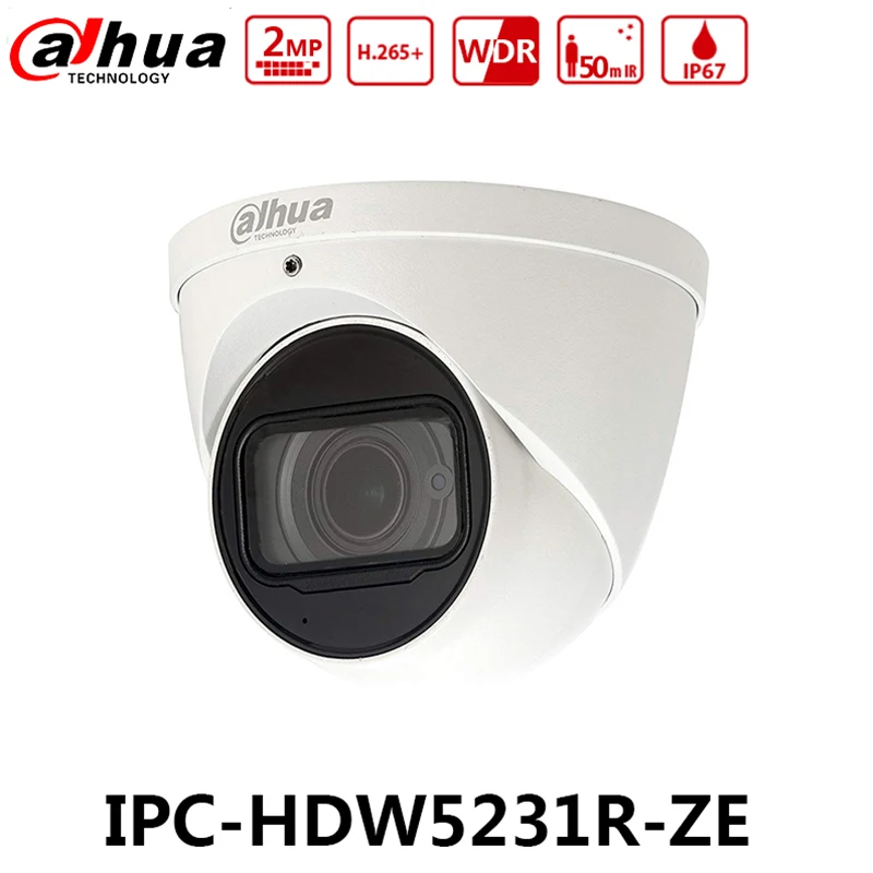 Dahua оригинальный IPC HDW5231R ZE с логотипом 2MP сетевая камера Встроенный микрофон IR50m 2 7