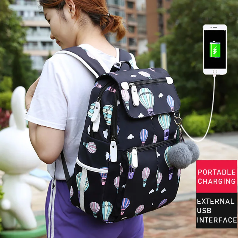 Школьные сумки для девочек с usb зарядкой повседневный Детский рюкзак на заказ