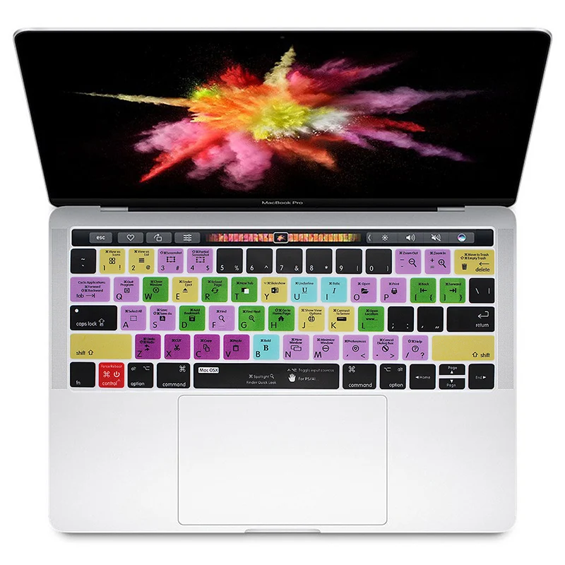 Для Macbook Pro 13 15 Touch Bar A1706/A1707 для Mac OSX Hotkey функция быстрого доступа силиконовый чехол