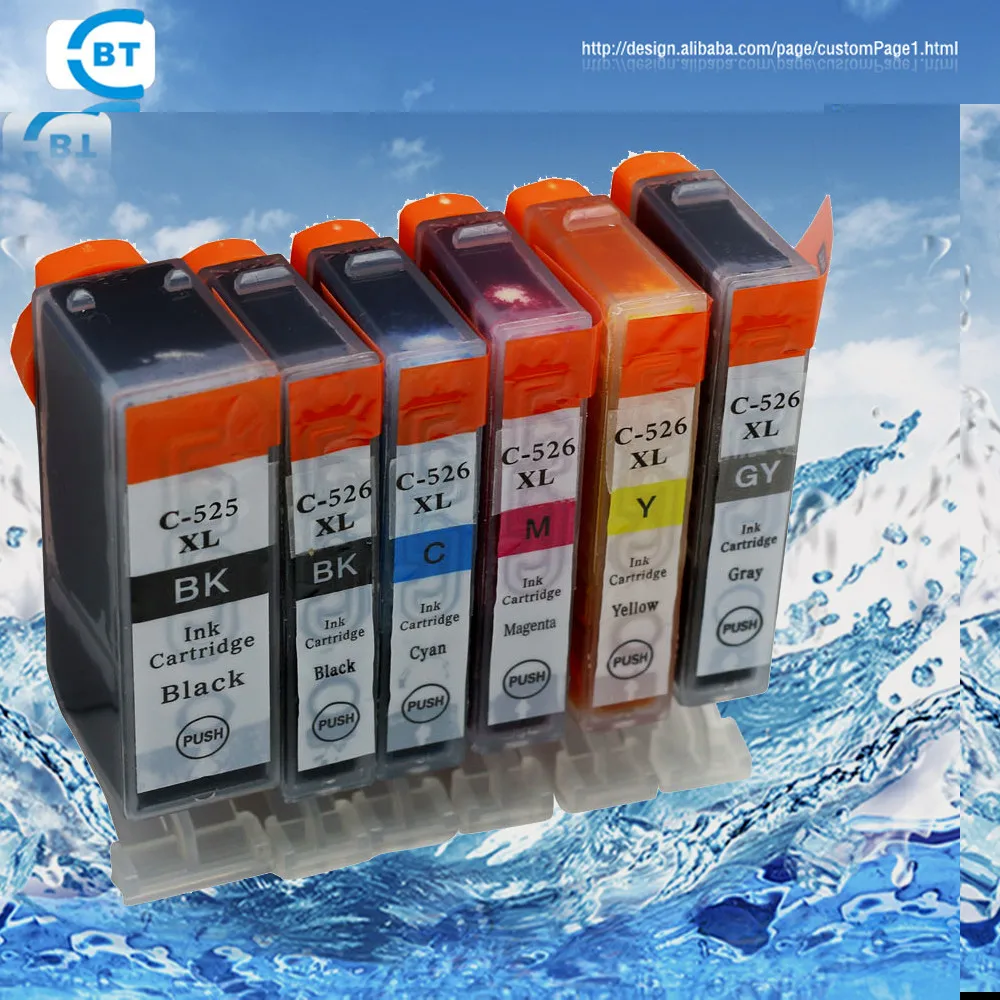 Совместимый картридж для струйной печати canon PGI 525BK 5 шт. MG5250 MG5150 MG6150 MG8150 IP4850 MX885