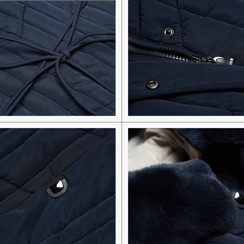 Astrid большой размер зимняя женская куртка пальто теплый пуховик большие парки