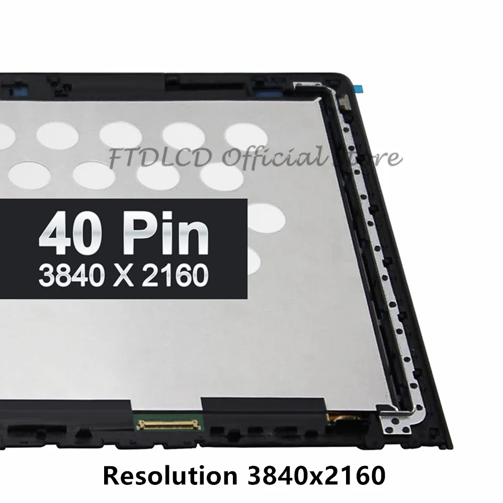 FTDLCD 15 6 &quotUHD FHD ЖК дисплей IPS экран + Переднее стекло рамка NV156FHM N61 для Lenovo Ideapad Y700 15ISK