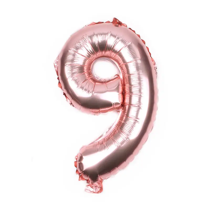 GOGO PAITY Новый 30 дюймовый розовый Золотой цифровой алюминиевый воздушный шар