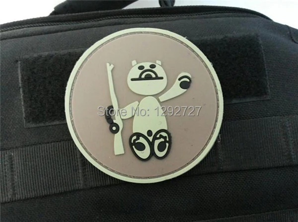 2 шт./лот 3D Военные патчи ПВХ снайпер мишка страйкбол американская армия