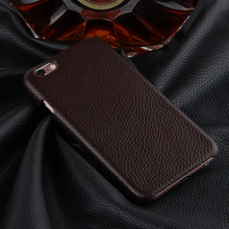 AJIUYU Genuine Leather For iPhone 6 Case Mobile Set Cowhide iPhone6 4.7inch Protective shell Phone iPhon Cover luxury |