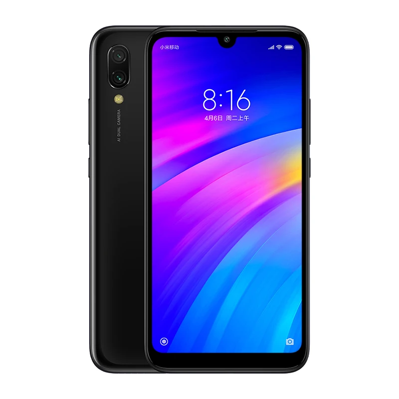 В наличии глобальная версия Xiaomi Redmi 7 Мобильный телефон 3 ГБ + 64 Восьмиядерный