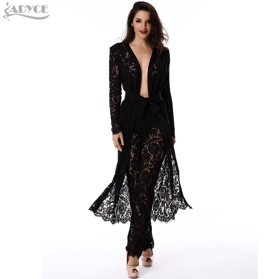 2019 лето новые женские базовые пальто Роскошные черные кружевные пояса для с