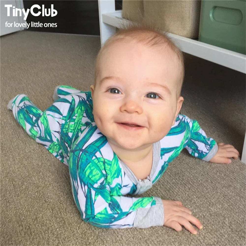 Tinypeople Горячая Спортивный костюм для малышей; детский комбинезончик с длинными рукавами; осенняя одежда для мальчиков и девочек хлопковые носки для новорожденных комбинезон для малышей, комбинезон, комплект одежды