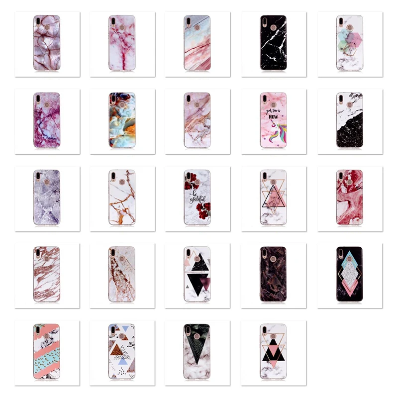 FLYKYLIN Marble Unicorn Phone Case For Huawei P20 Lite P10 P9 P8 2017 Covers Coque Soft TPU Silicon Cases |