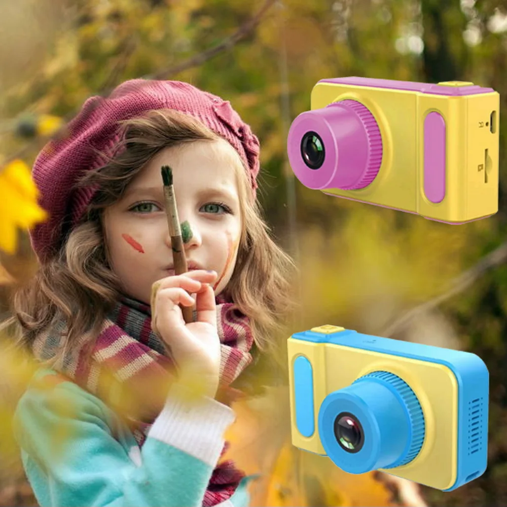 Kebidu Mini 2 дюймов цифровая камера мультфильм милые игрушки для детей fesital подарок 1080
