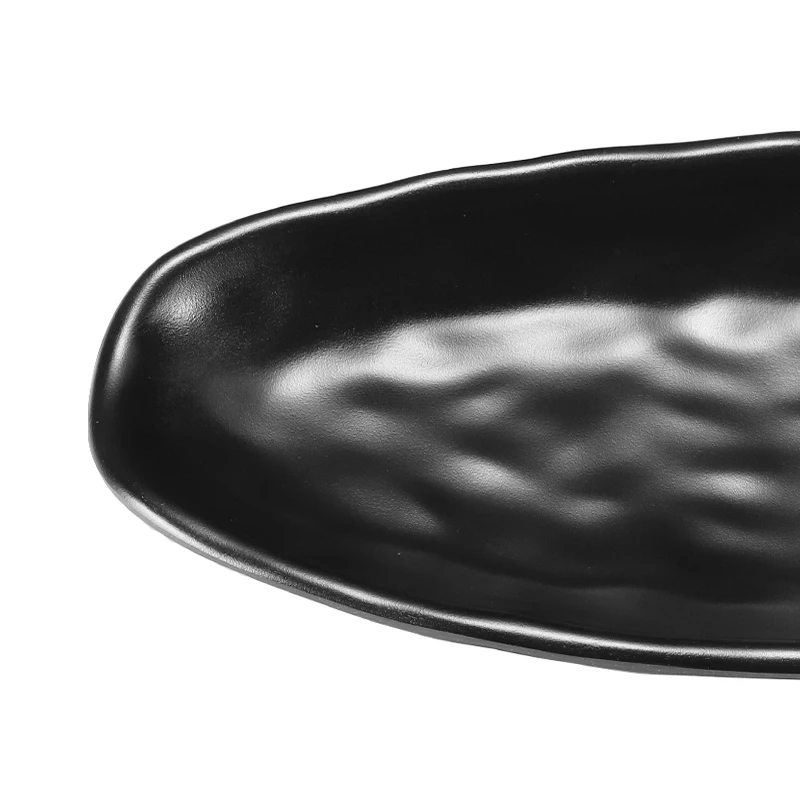 Black pearl-1 Rectangular Plate 10&quot Length 5&quot Width Melamine Color with Matting Finished | Дом и сад