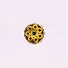 Мозаичные штифтовые заклепки сделай сам с хвостовиком ножа диаметром 4 мм, латунная трубка для гвоздей длиной 9 см + стальная трубка #402