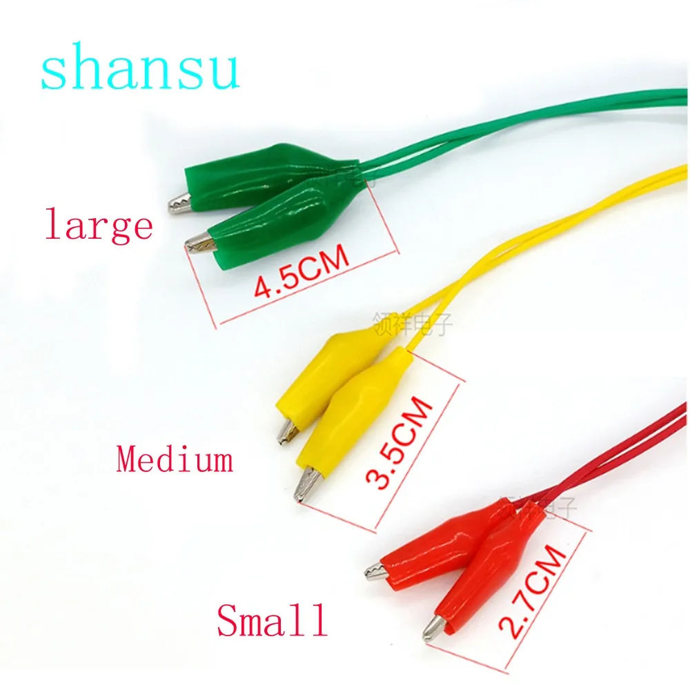 Большой Средний Маленький 5 шт. зажимы аллигатора электрические DIY Тестовые
