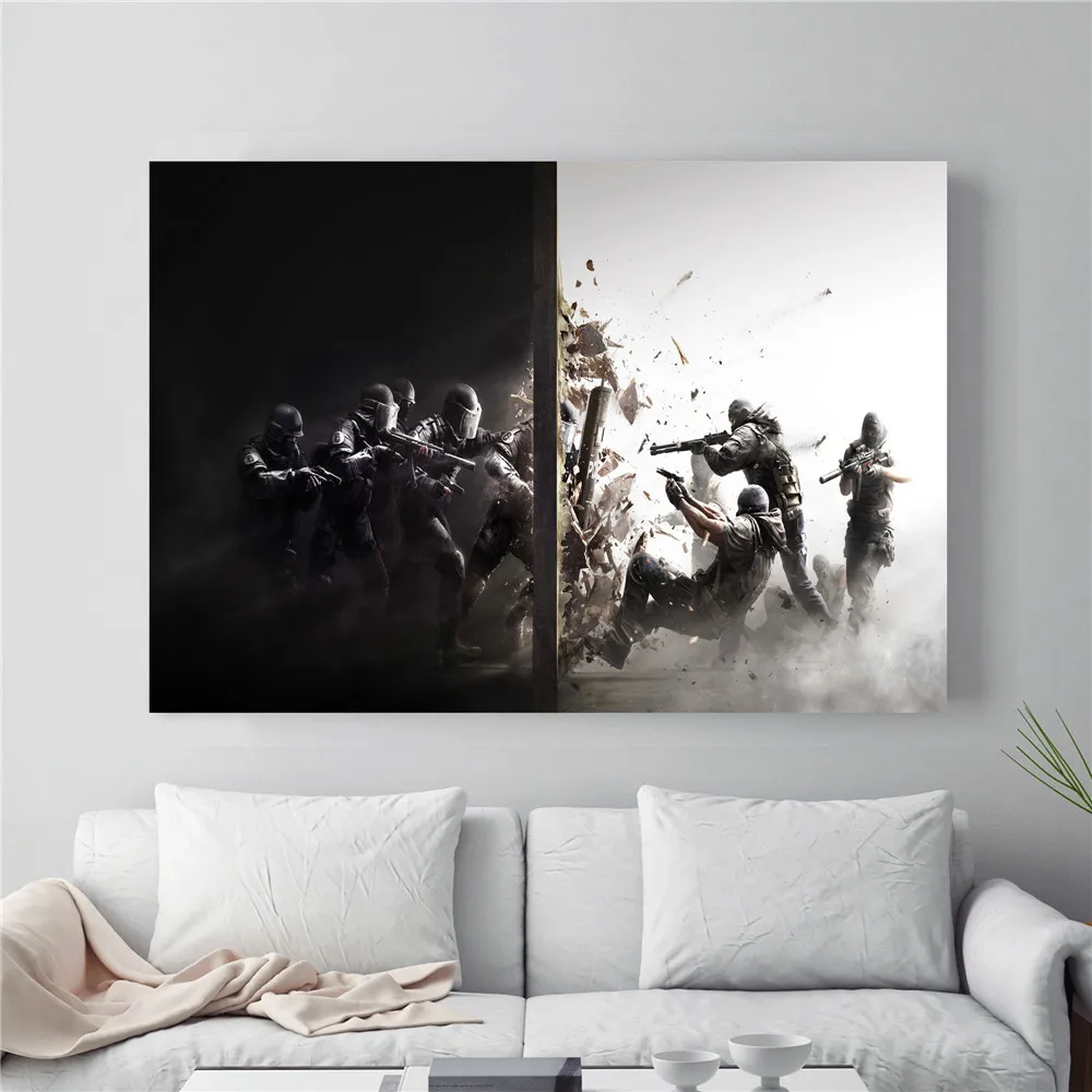 Rainbow Six Siege видео художественные плакаты и принты настенные художественные декоративные картины холст живопись для гостиной домашний декор - Цвет: 3
