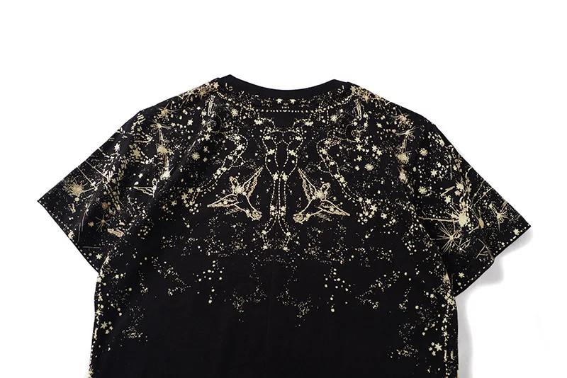 Новинка 2019 мужские футболки со звездами и созвездиями уличные хлопковые в стиле