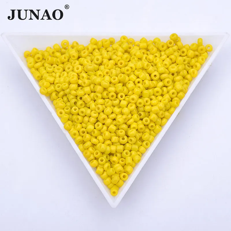 JUNAO, 2 мм, 20 г, Корея, розовый цвет, маленькие стеклянные бусины-разделители, бусины для шитья, хрустальные бусины для браслета, цепи, плетение ювелирных изделий