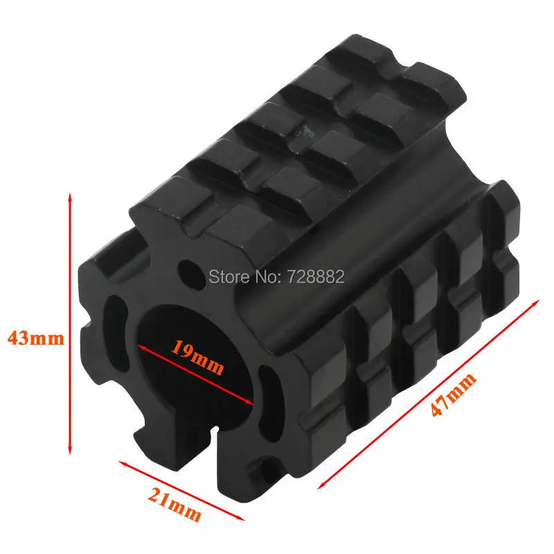 

Hunting PRO Model 4/15 Low-profile 4 Picatinny Rail Quad-rail Gas Block For .75" Barrel Standard Gas Tube