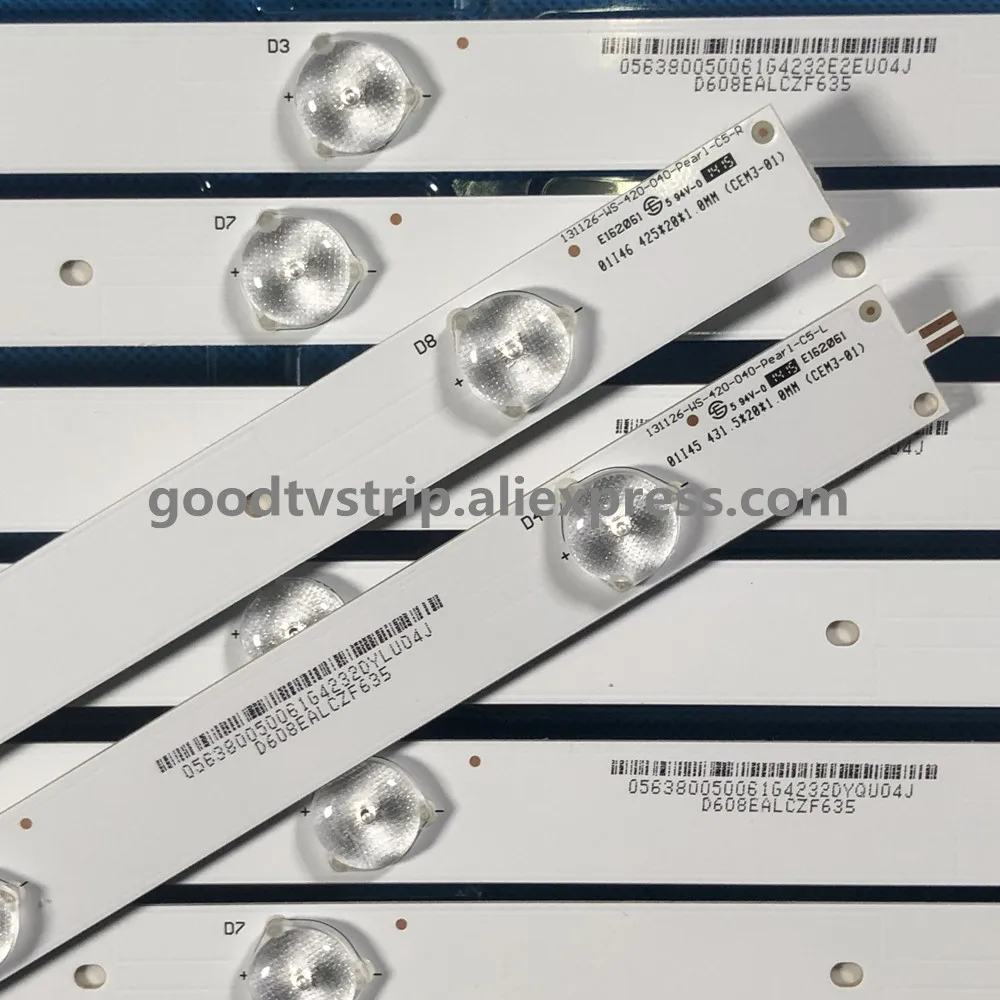 Светодиодная лента для подсветки SV0420A88 10 шт./партия REV3 A B 131126 WS 420 040 PEAR1 C5 R/L TX 42ASR600