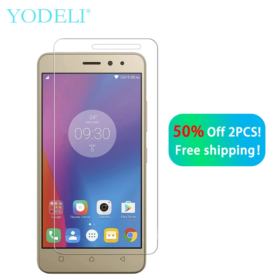YODELI для lenovo K6 закаленное стекло 2 шт. 50% Off Amazing 2.5D 9 H защита экрана против взрыва