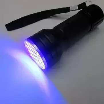 УФ Фонарик 395nm 21LED тест безопасности фиолетовый ручной фонарик ультрафиолетовый