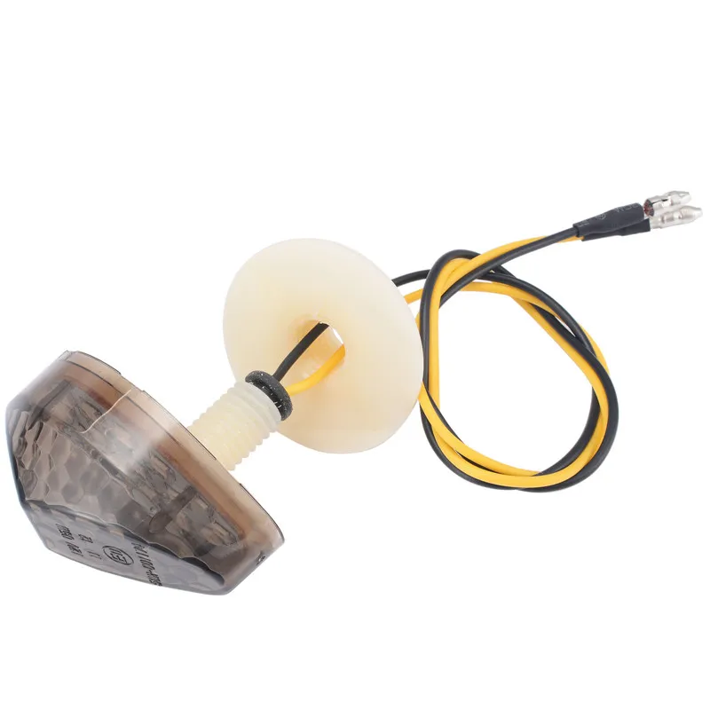 

1 Pair Yellow LED Turn Signal Lights Front/Rear Flash Indicator With Snakeskin Design Smoke Len For Honda CBR600RR 03-12 CBR1000