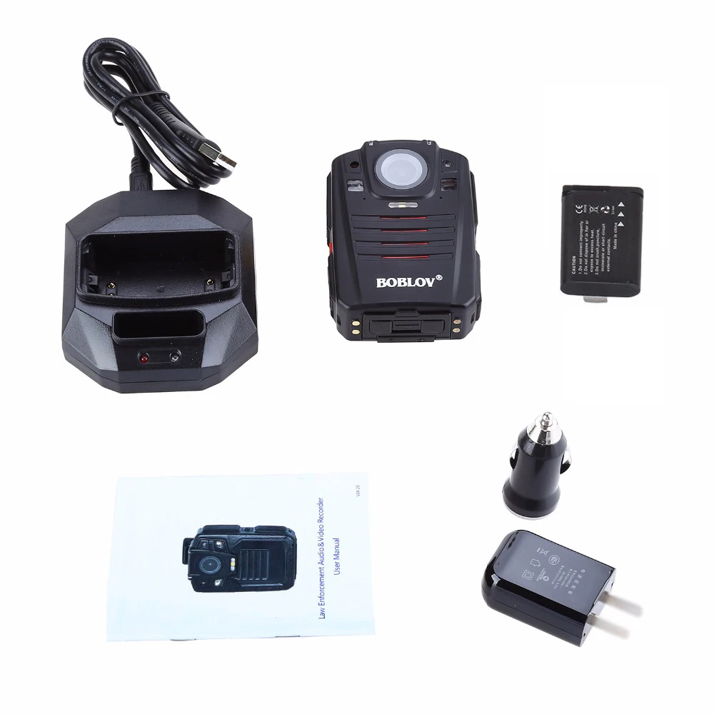 BOBLOV HD66 07 4G Wi Fi полицейская видеокамера 1296 P 32 ГБ 2 0 дюйма портативная Карманная