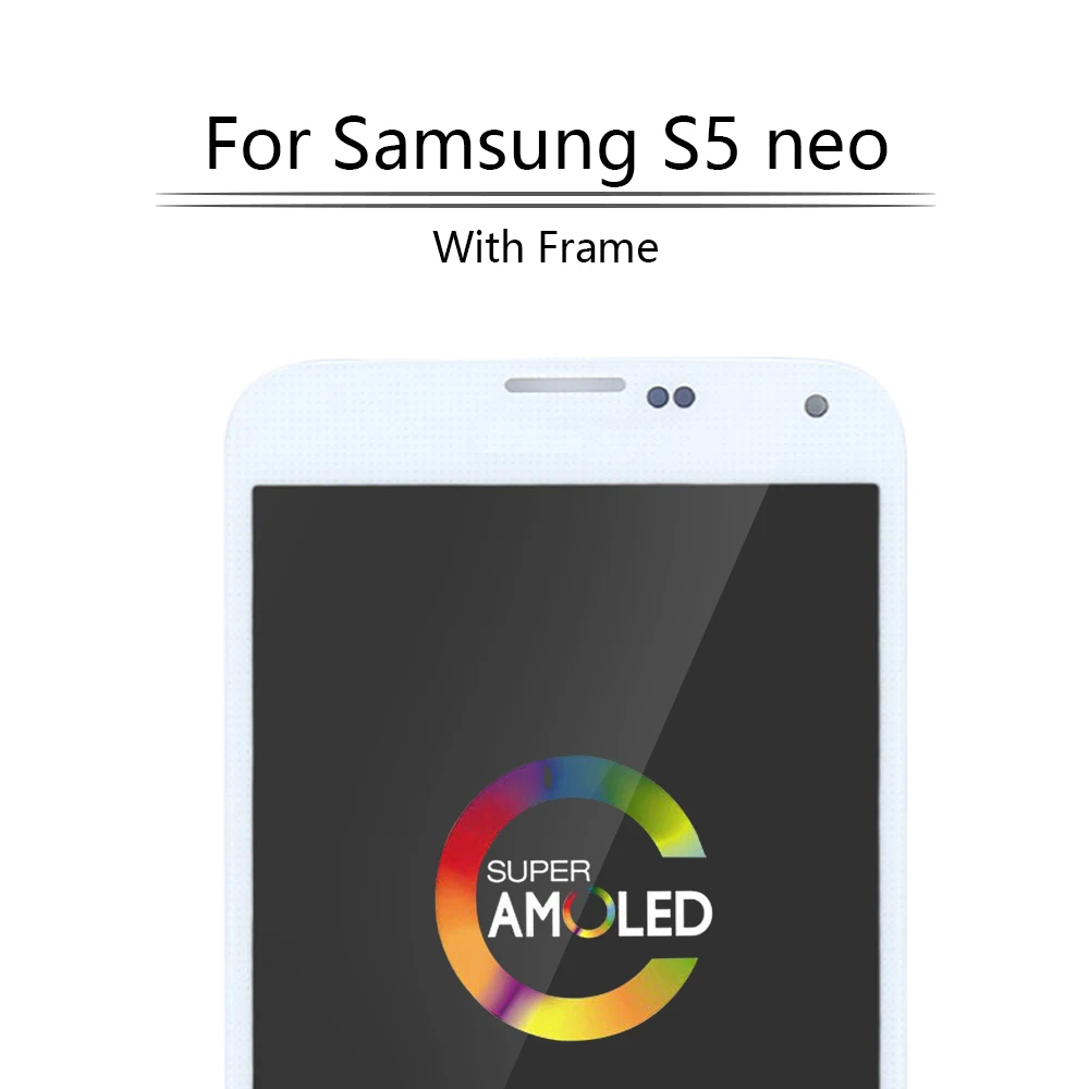Супер AMOLED для SAMSUNG Galaxy S5 NEO LCD сенсорный экран дигитайзер Замена Neo дисплей SM G903M G903F