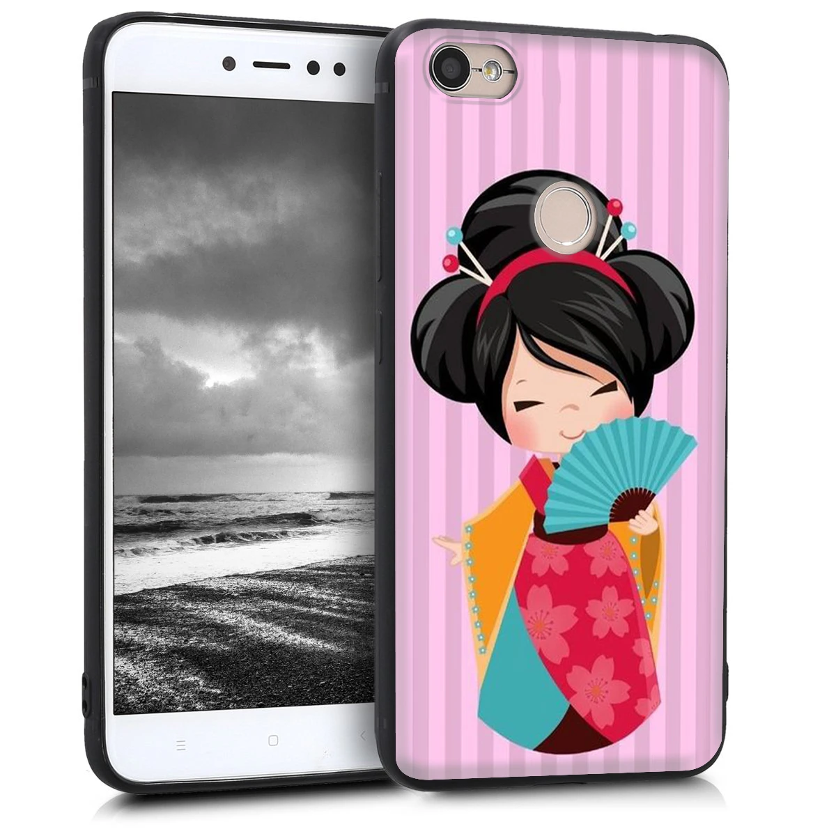 Kawaii японская кукла Kokeshi чехол для Xiaomi Redmi Note K30 8A 9 9A 9C 9s 9T 10 Poco F2 X3 CC9E A3 7A K20 Lite Pro Max |