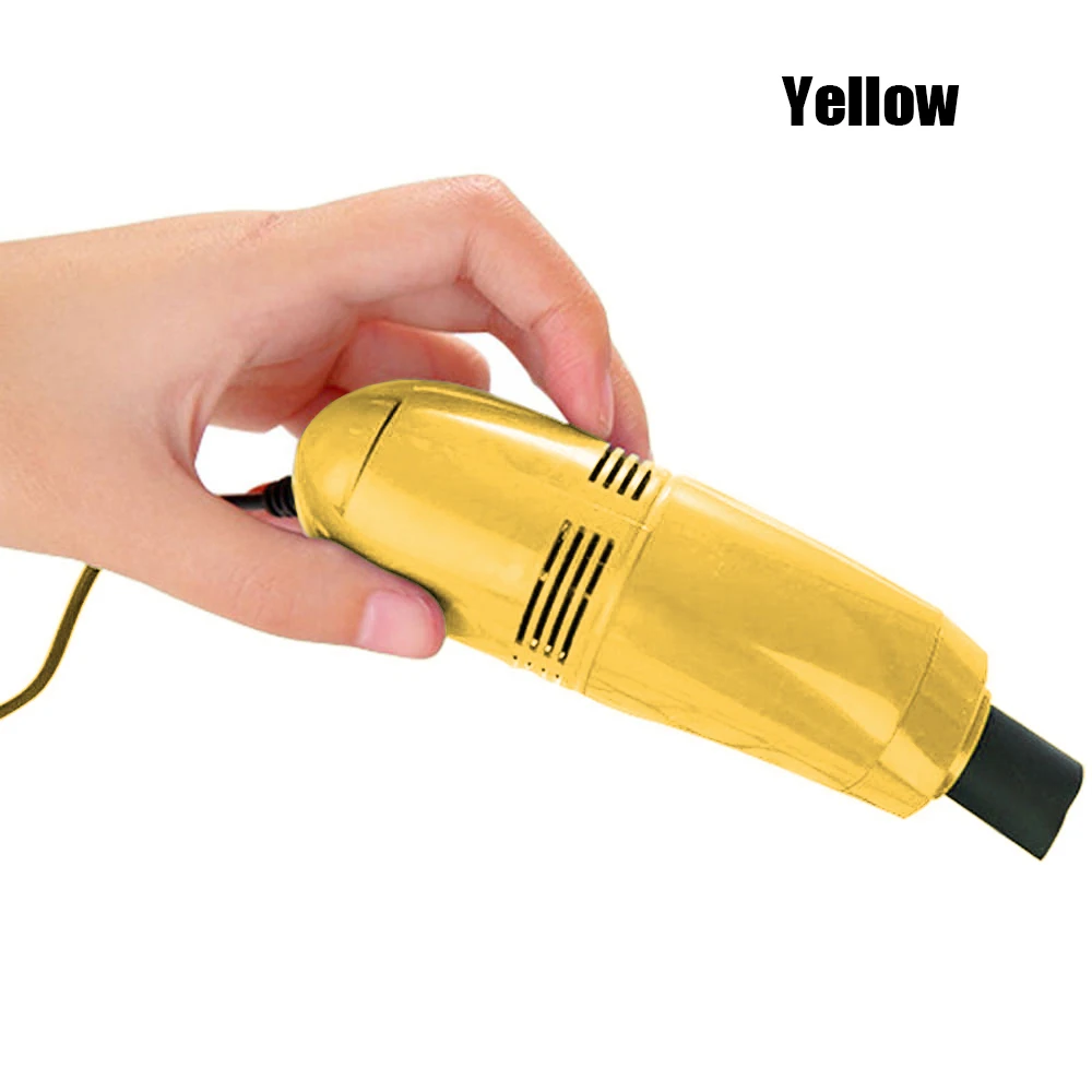 Yellow Новая мода мини компьютер пылесос USB клавиатура очиститель ПК ЩЕТКА для ноутбука пылеочиститель комплект для ноутбука Настольные компьютеры клавиатуры - Цвет: Yellow