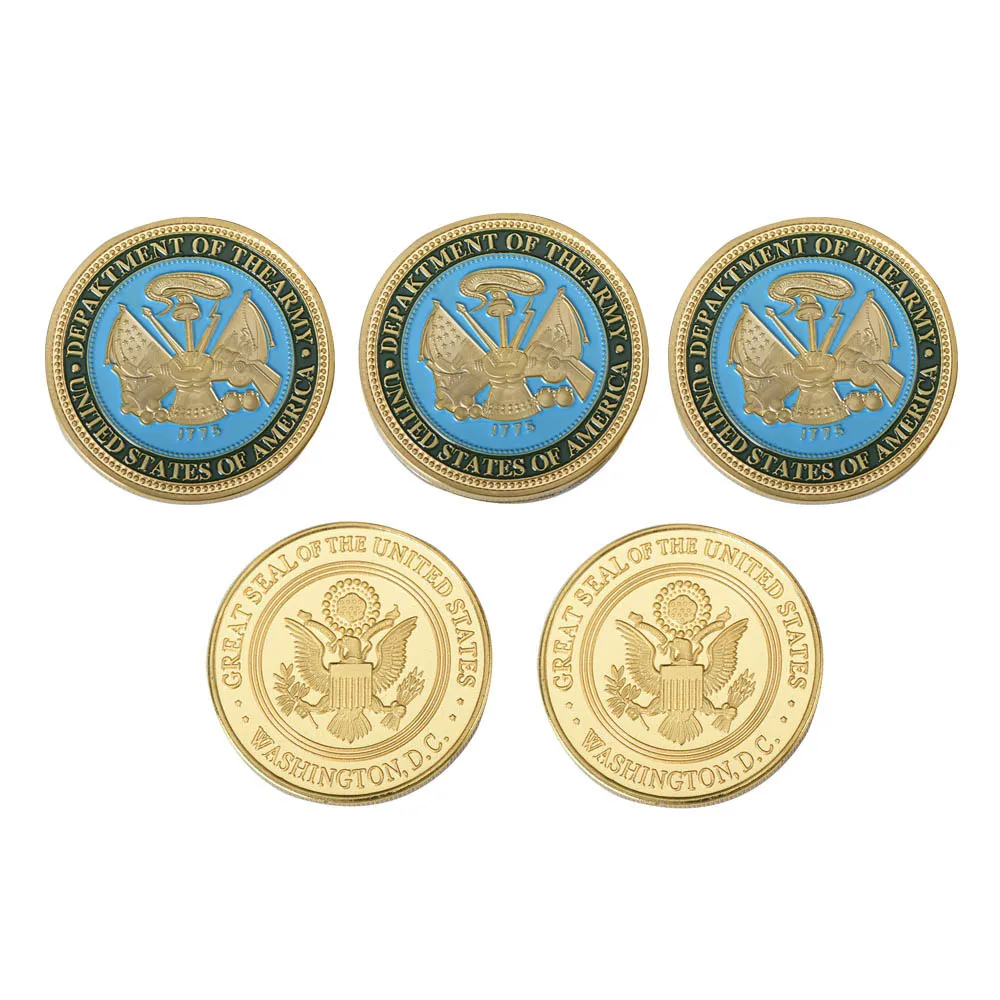 WR Отдел армии по индивидуальному заказу Золотая монета США памятная армейская