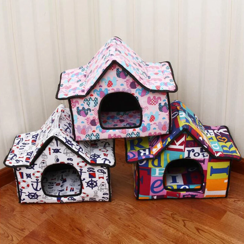 2017 модный креативный тканевый спонж милый мягкий домик на крышу для кошек собак