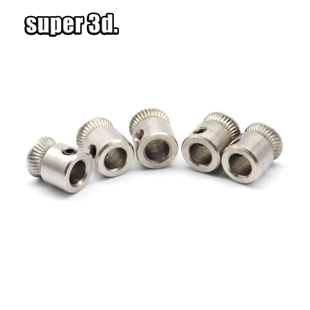 

2pcs MK8 drive gear pulley 3D printer extruder head reprap 1.75 and 3mm filament