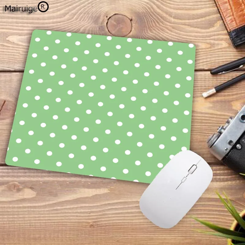 Mairuige white Gold Pink Polka Dots High Speed New Mousepad Size for 18X22CM Gaming Mousepads Big promotion For Russia | Компьютеры и