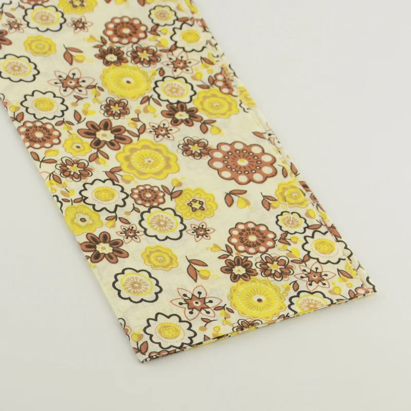 1 шт. бежевый цветочный дизайн предварительно срезанный жир четверть 50 см х