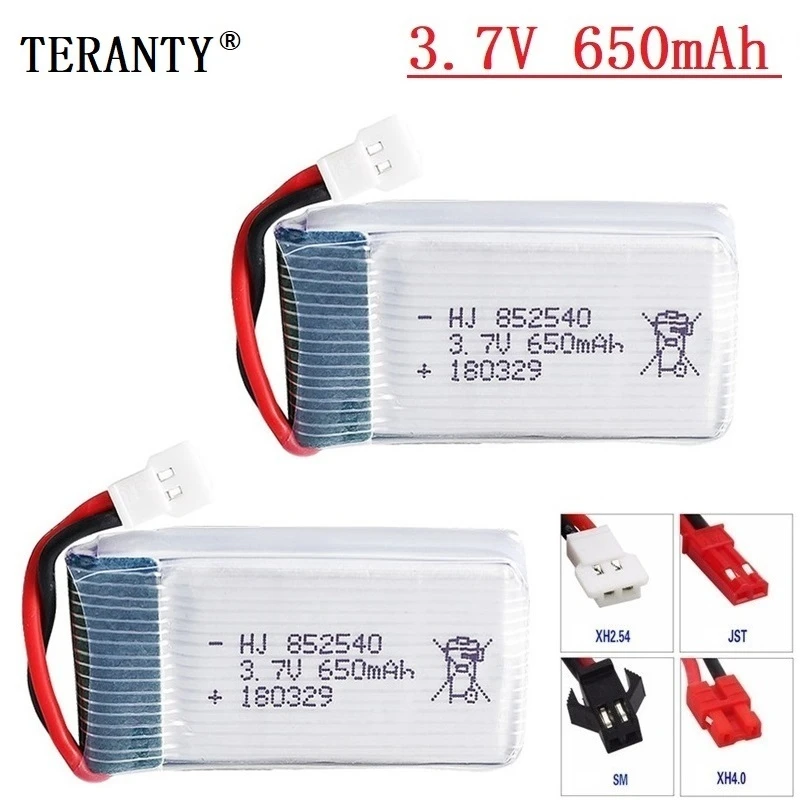Литий полимерный аккумулятор 40c 3 7 в 650 мА/ч для Syma X5 X5C 1 X5SC X5SW X6SW H9D H5C L15FW 852540