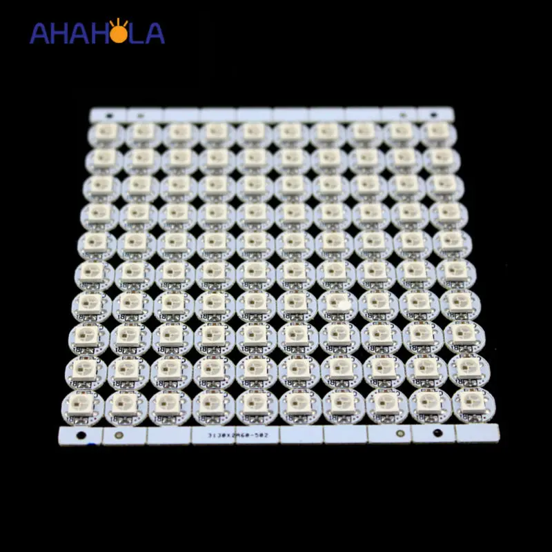 

10 - 100x ws2812 heatsink individually addressable rgb full color ws2812b led with heatsink dc 5v free shipping