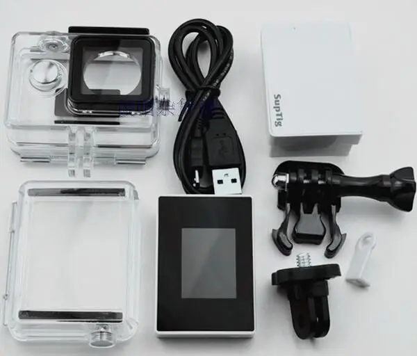 set Xiaomi yi 1 поколение аксессуары для спортивной камеры Внешняя батарея+ внешний экран жидкокристаллический ЖК-дисплей+ Водонепроницаемый Чехол - Цвет: set