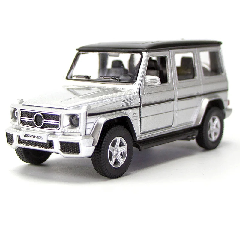 G63 silver 1/36 Scale Simulation CLS63 G63 Q7 VW Bus Alloy Model Car Diecast Vehicle Toys Pull Back Metal Auto Collection Cars Toy For Kids - Цвет: G63 silver