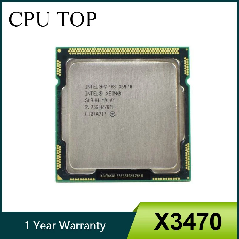 Процессор intel Xeon X3470 кэш 8 МБ 2 93 ГГц SLBJH LGA 1156 ЦПУ аналогичен i7 870 рабочий 100%|intel xeon|i7