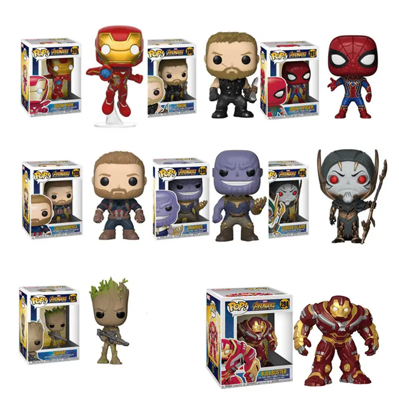 FUNKO POP The Avengers3: Infinity War THANOS HULKBUSTER персонажи Тора модель фигурки для детей