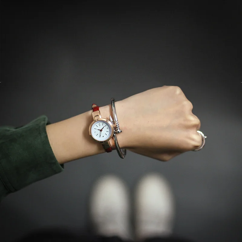 Модные наручные часы женские дамские PU платье кварцевые для женщин часы-браслет
