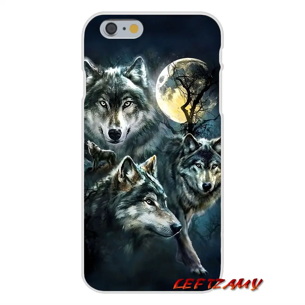 Мягкий прозрачный чехол для кожи животных Волк Собака Панда цветок Motorola Moto G LG Spirit